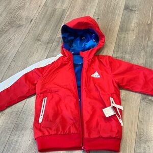 Adidas double-sided jacket- size 4-5 (116 cm) RARE fine, EU version